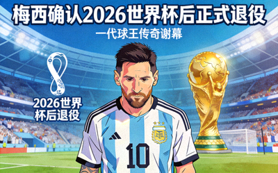 足球巨星梅西确认将在2026年世界杯后正式退役